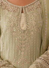 Reverie By Gulaal Embroidered Chiffon 3 Piece Unstitched Suit GL25R D-02 VIRIDA